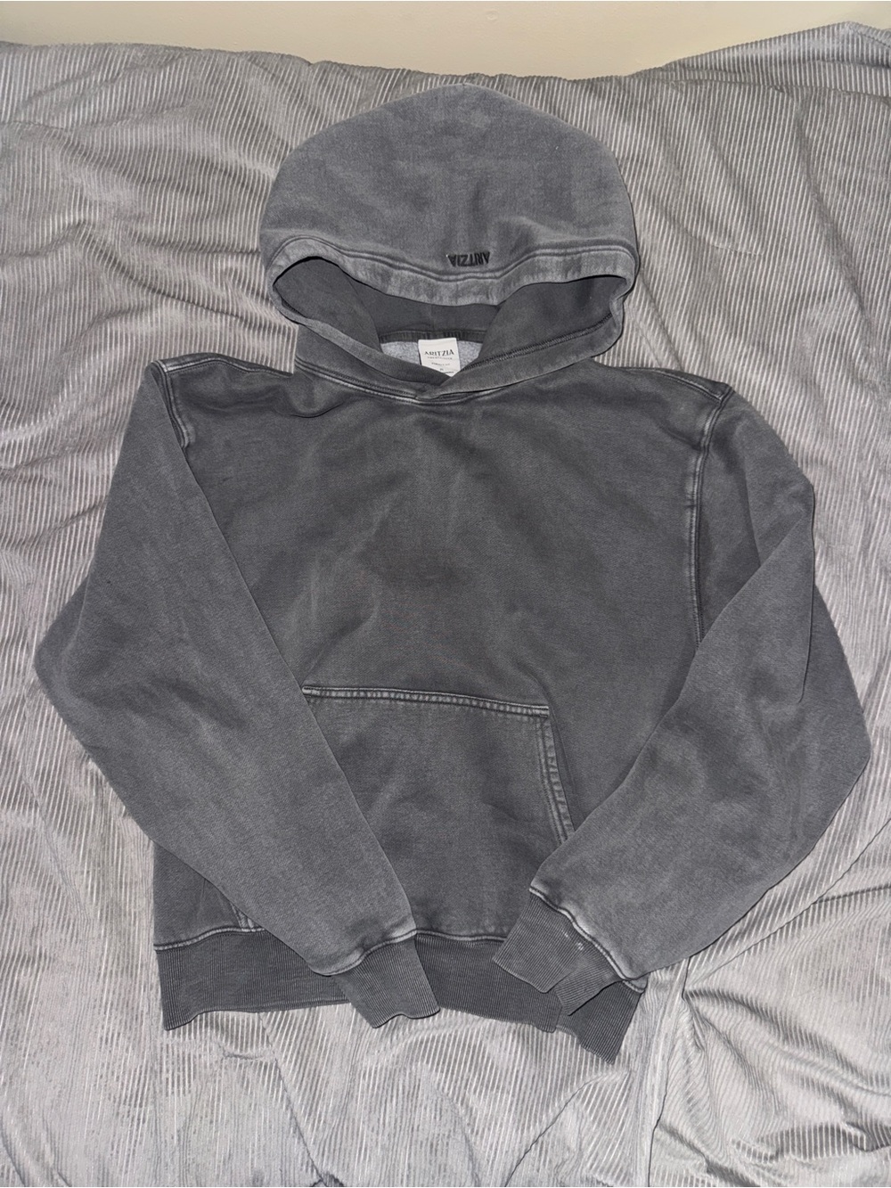 Aritzia Women’s Washed Charcoal Hooded Sweatshirt